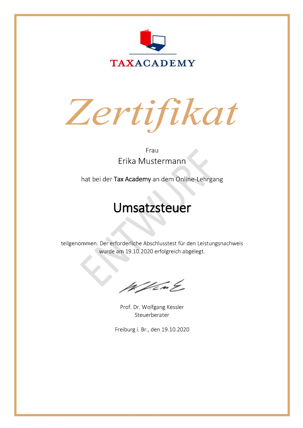 Zertifikat