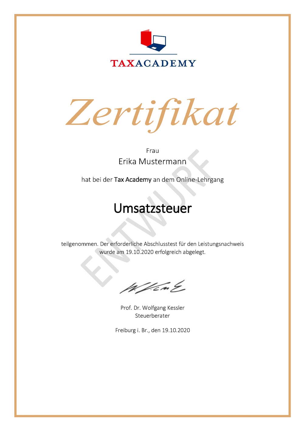 Zertifikat