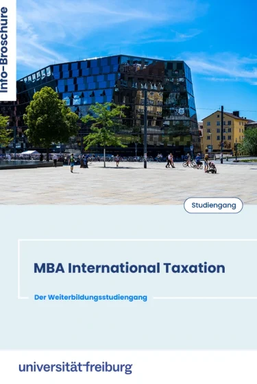 Deckblatt Broschüre MBA