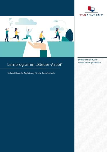 Infomaterial - Lernprogramm Steuer-Azubi